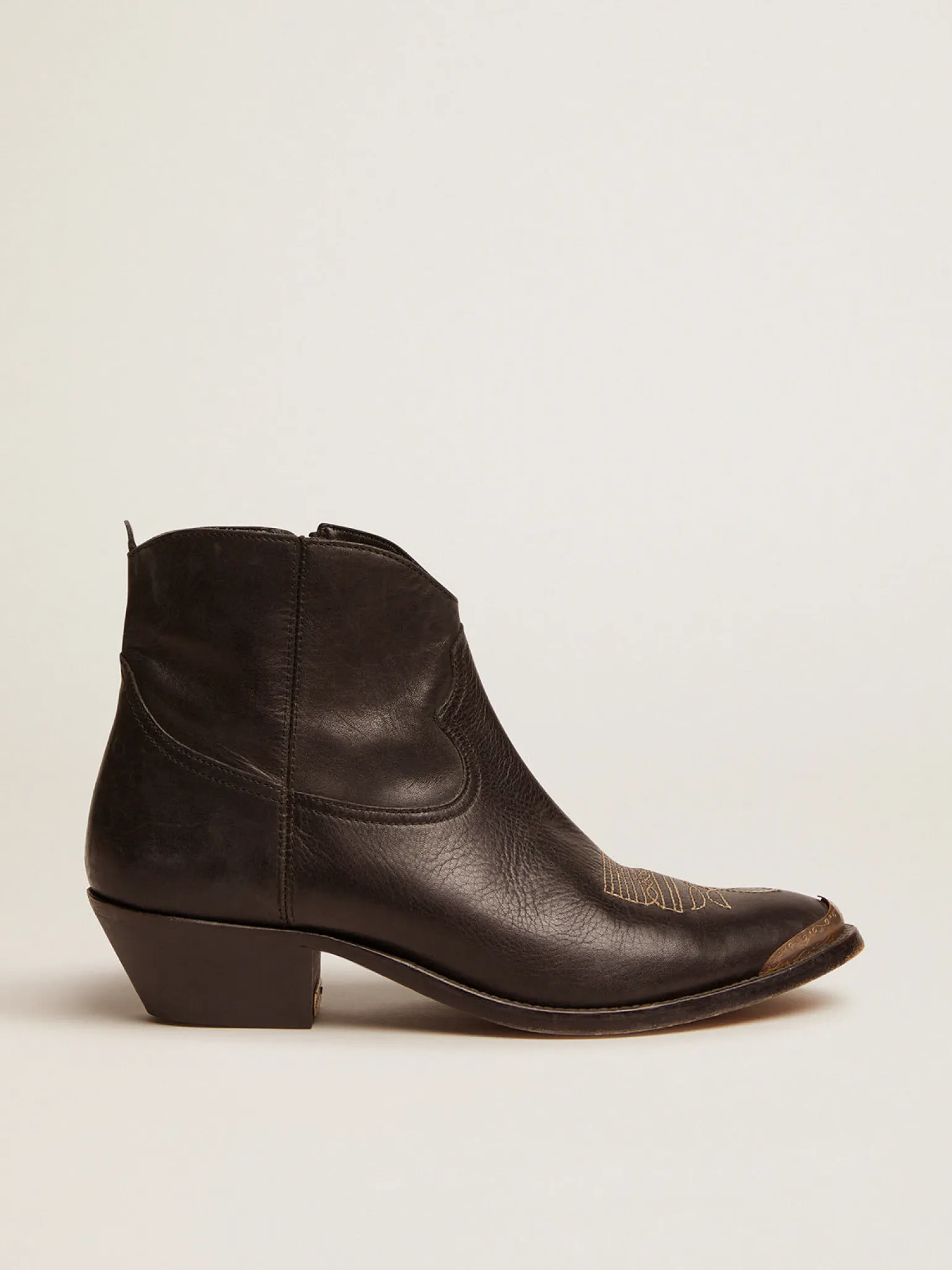 New Ankle boot Feminina de couro com decoração western MULHER Botas