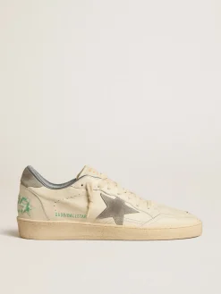 Cheap Ball Star de napa com estrela e talão de suede cinza Ball Star
