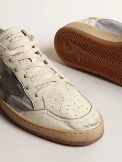 Store Ball Star de napa e náilon reflex com estrela de suede cinza-escuro Ball Star