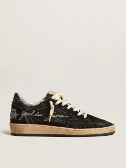 Online Ball Star de tela preta com estrela de suede preto MULHER Ball Star