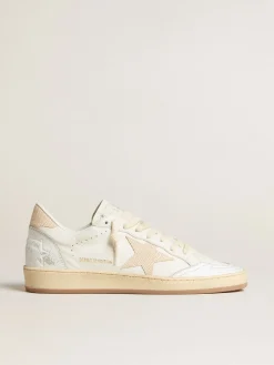 Online Ball Star Feminino LTD CNY de couro branco com estrela cor de marfim MULHER Ball Star