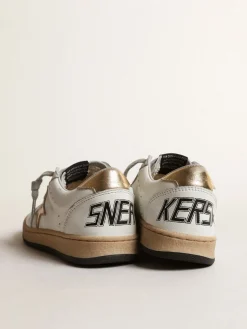 Shop Ball Star Junior com estrela e talão de couro metálico dourado Meninas pequenas (1-3 anos)|Meninos pequenos (1-3 anos)