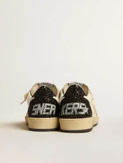 Sale Ball Star LTD de napa e suede com estrela de glitter e talão preto MULHER Ball Star