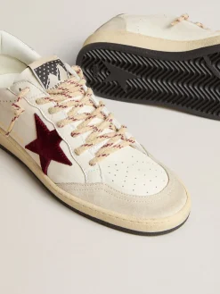 Flash Sale Ball Star Mountain Masculino LTD de couro com estrela de veludo bordô Ball Star