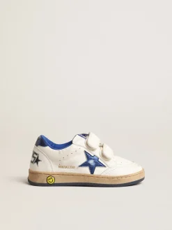 Cheap Ball Star Young com estrela e talão de couro metálico azul Meninas (4-10 anos)|Meninos (4-10 anos)