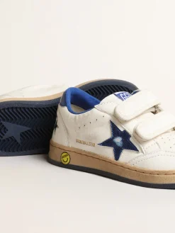 Cheap Ball Star Young com estrela e talão de couro metálico azul Meninas (4-10 anos)|Meninos (4-10 anos)