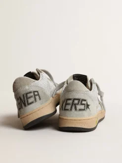 New Ball Star Young de glitter com inserções de suede cinza gelo Meninas (4-10 anos)|Meninos (4-10 anos)