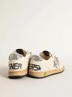 Online Ball Star Young de napa com estrela e talão de glitter prateado Meninas (4-10 anos)