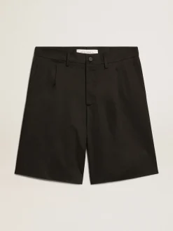 Best Sale Bermuda de algodão preto Jeans e calças