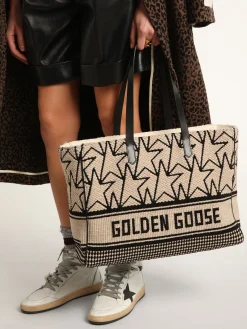 Online Bolsa California feminina East-West de jacquard de lã branco-leite MULHER Bolsas de ombro|Bolsas de mão