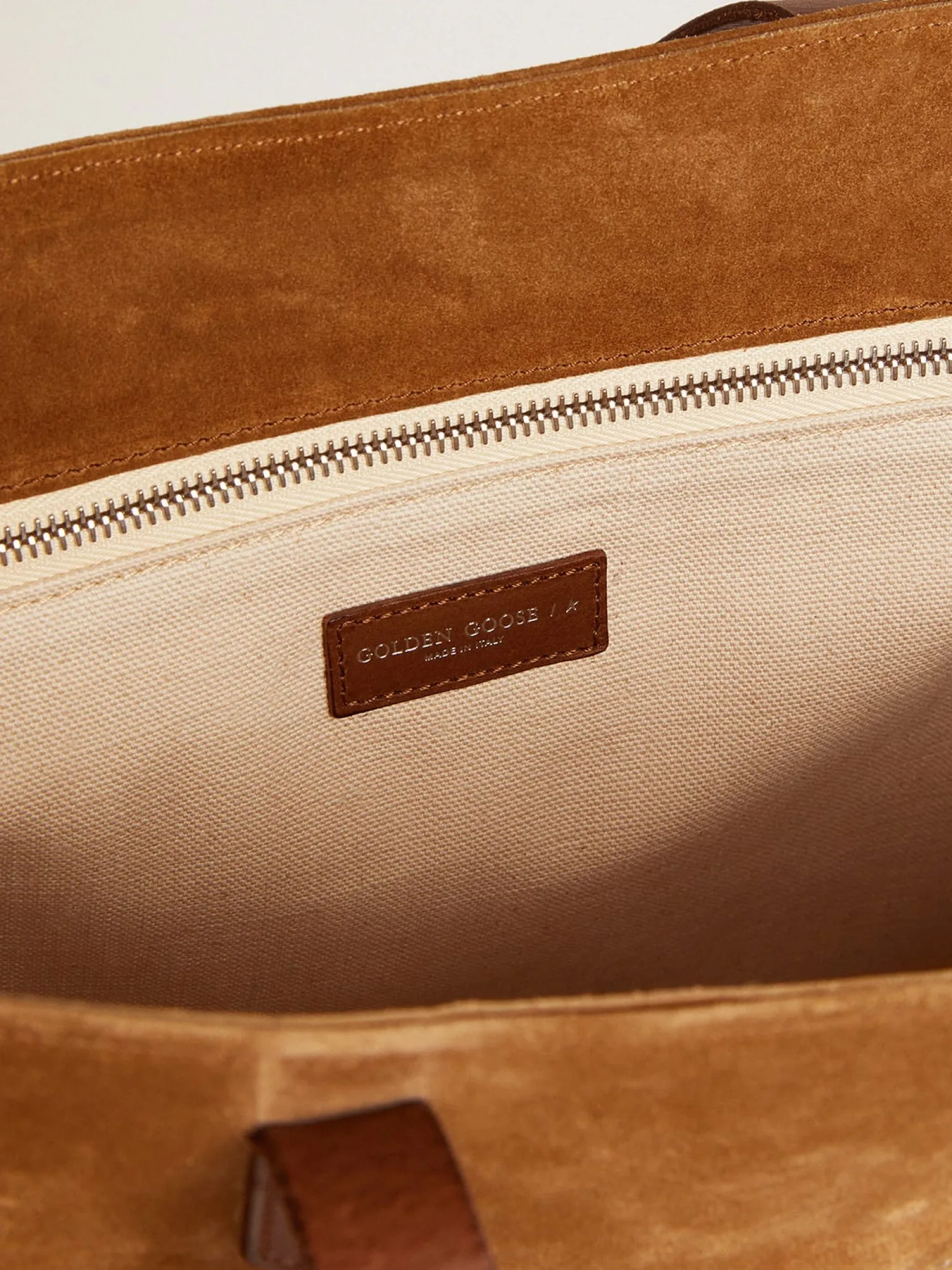 Cheap Bolsa California North-South de camurça com shearling MULHER Bolsas de ombro|Bolsas de mão