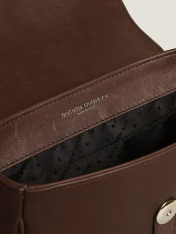 Fashion Bolsa Francis feminina pequena de couro marrom escuro MULHER Bolsas tiracolo