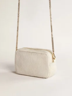 Sale Bolsa Mini Star Bag de couro branco heritage com estrela tom sobre tom MULHER Minibolsas|Bolsas tiracolo