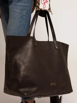 New Bolsa Pasadena feminina preta com logo dourado MULHER Bolsas de ombro|Bolsas de mão