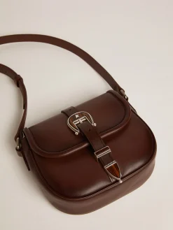 Cheap Bolsa Rodeo feminina pequena de couro marrom escuro MULHER Bolsas tiracolo