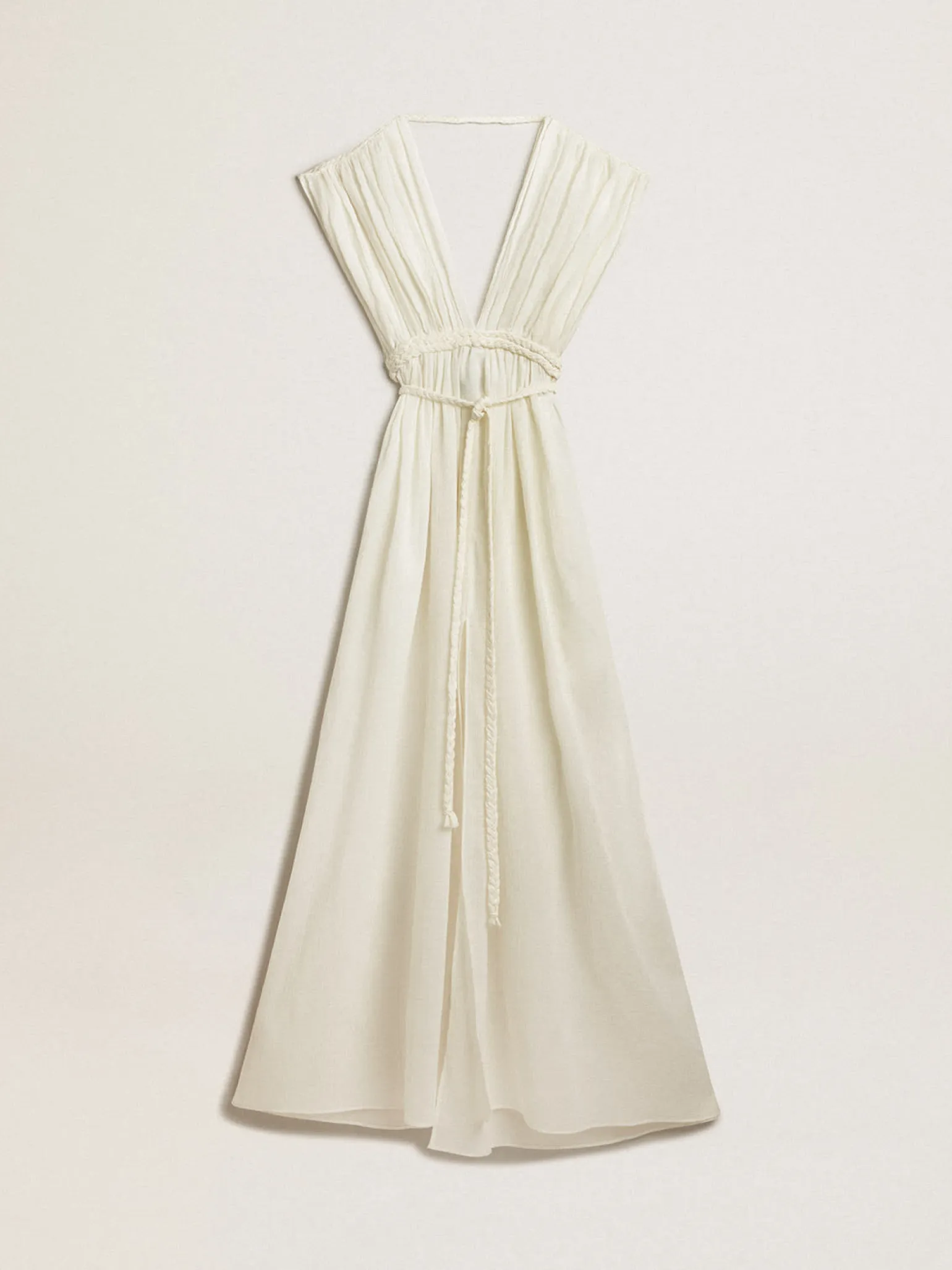 Sale Caftan de algodão jacquard branco usado MULHER Beachwear|Vestidos e macacões