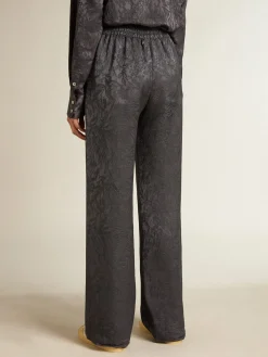 Clearance Calça de jacquard com estampa toile de jouy all over MULHER Jeans e calças
