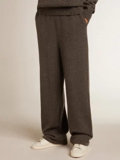 Online Calça de jogging feminina misto caxemira cinza MULHER Jeans e calças
