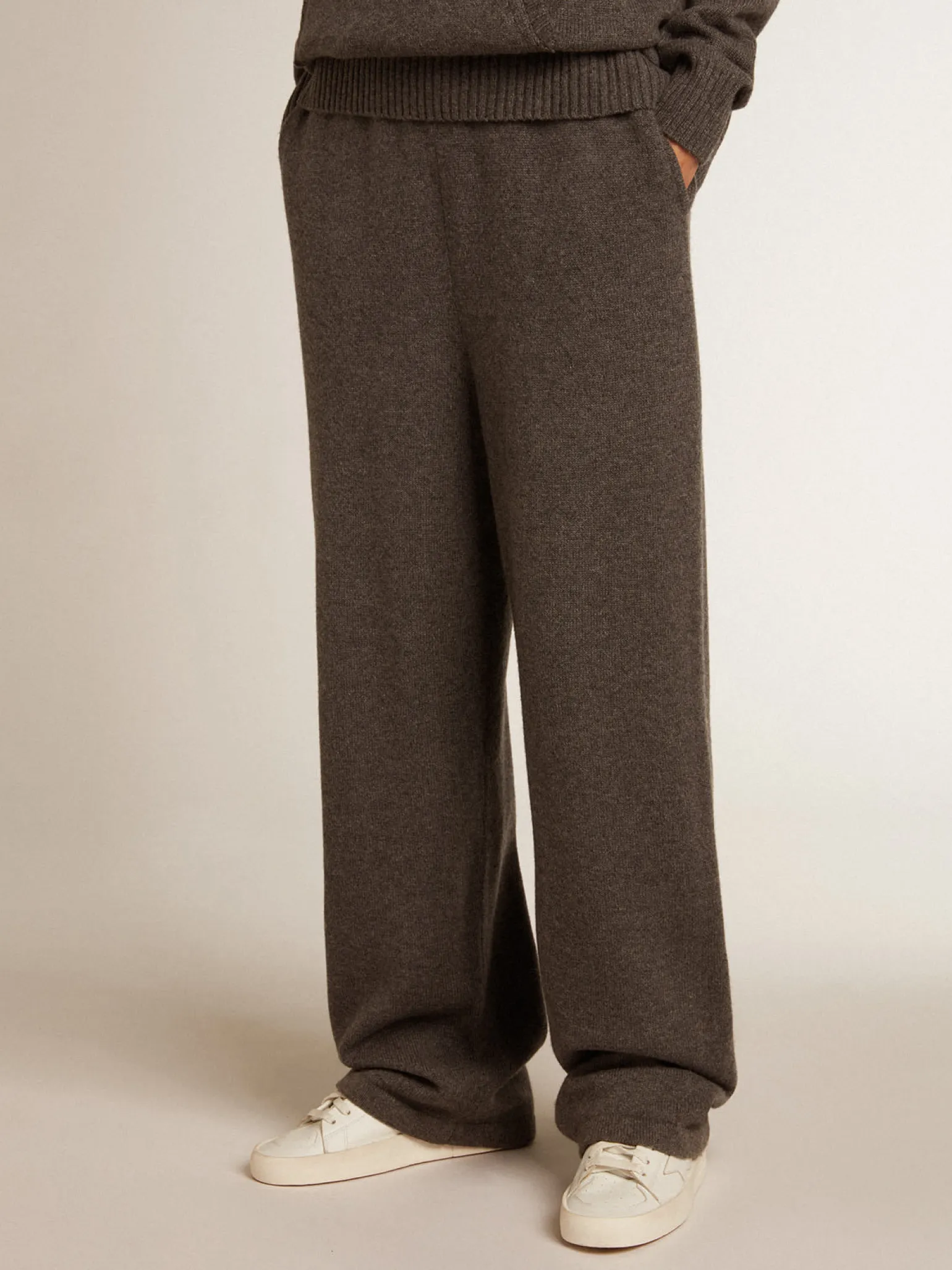 Online Calça de jogging feminina misto caxemira cinza MULHER Jeans e calças