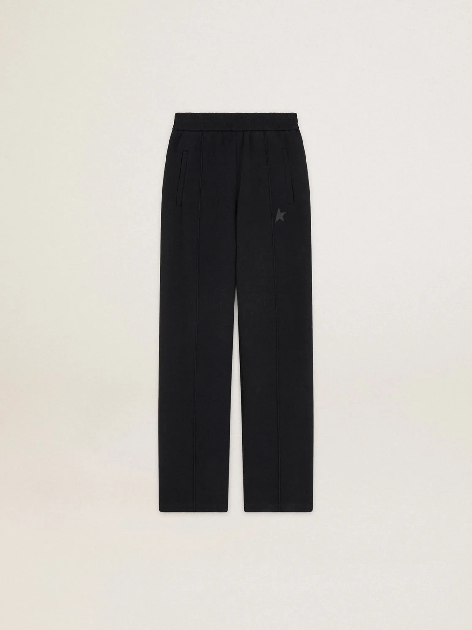 Store Calça de jogging feminina preta com estrela na frente MULHER Jeans e calças