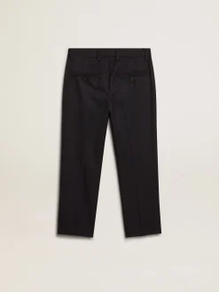 Store Calça infantil de lã azul-escura Bottoms (4-12 years)