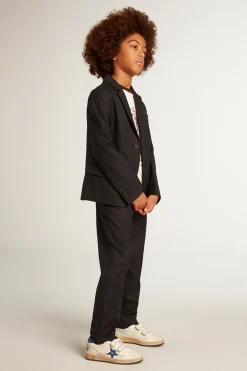 Store Calça infantil de lã azul-escura Bottoms (4-12 years)