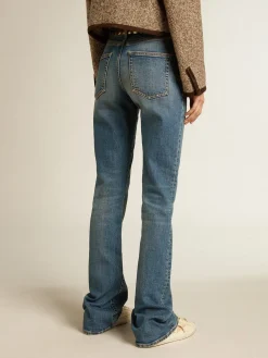 Cheap Calça jeans azul em tecido stretch MULHER Jeans e calças