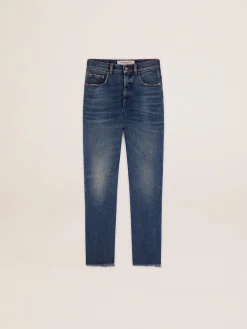 Shop Calça jeans cropped flare feminina com lavagem média MULHER Jeans e calças