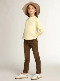 Discount Calça jeans skinny infantil feminina com estampa animal print Bottoms (4-12 years)