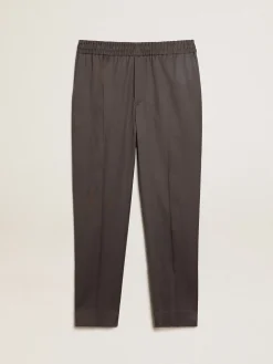 New Calça jogger de lã cinza ferro Jeans e calças