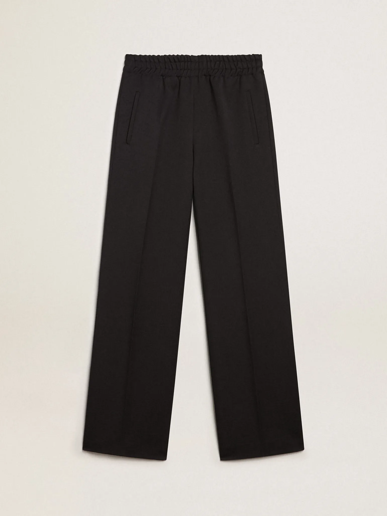 Cheap Calça jogging de gabardine de lã azul-escura MULHER Jeans e calças