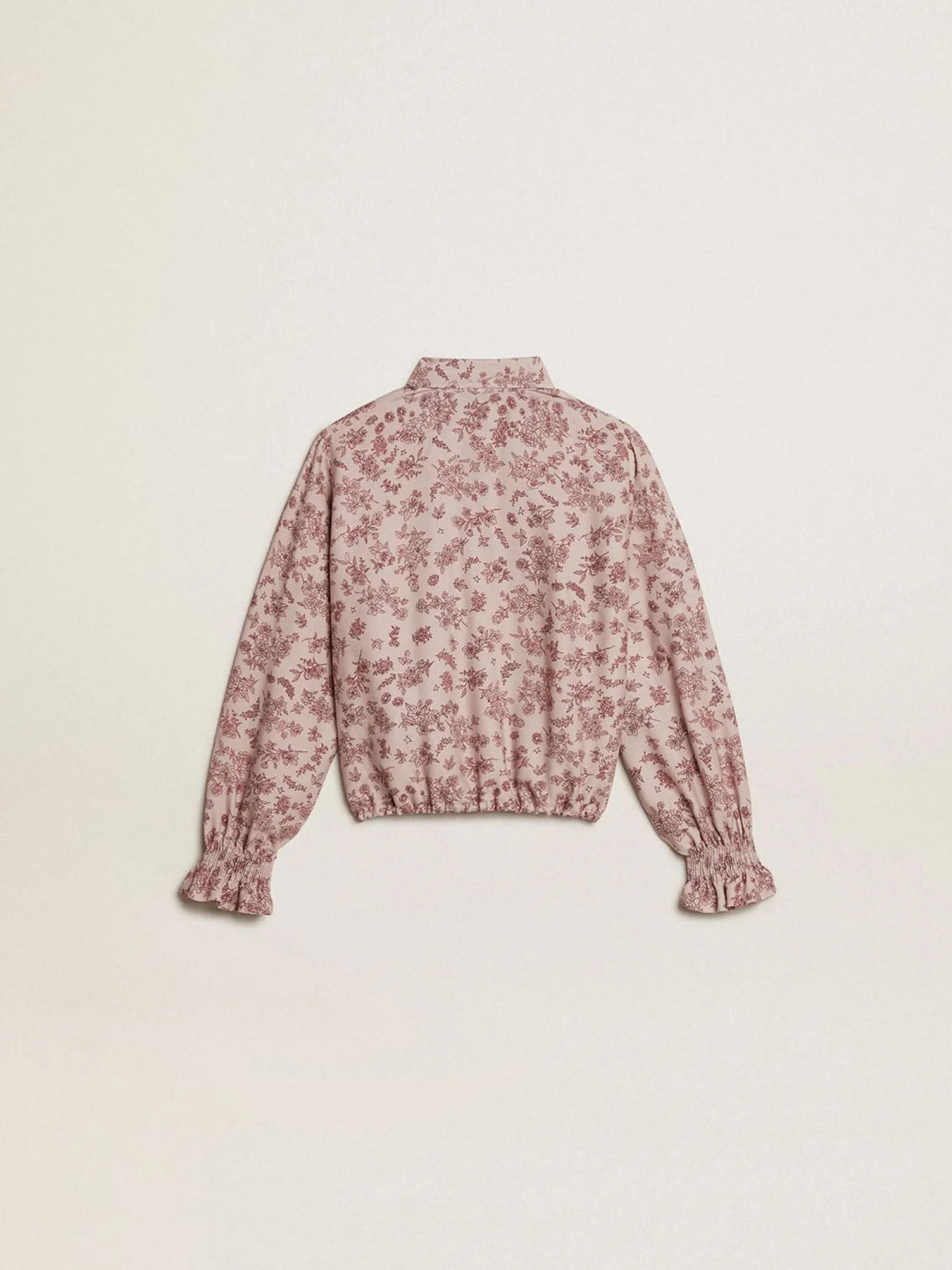 Discount Camisa polo de viscose rosa pálido com estampa floral Roupas de cima (4-12 years)