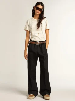 Cheap Camiseta branca efeito caderno antigo MULHER Camisetas