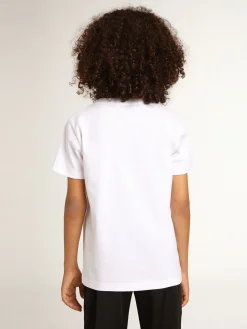 Sale Camiseta branca infantil masculina com logo vermelho no centro Roupas de cima (4-12 years)