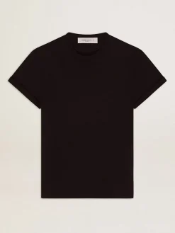 Store Camiseta Coleção Golden preto vintage com tratamento desgastado Camisetas