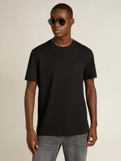Store Camiseta Coleção Golden preto vintage com tratamento desgastado Camisetas