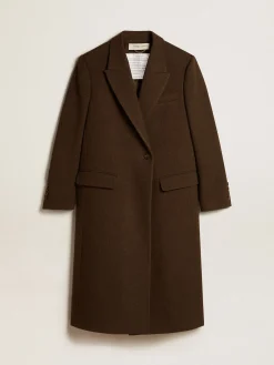 Shop Casaco feminino transpassado de lã cor de cortiça MULHER Casacos e blusões