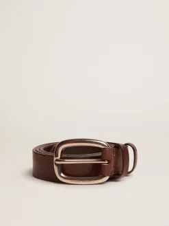 Clearance Cinto Houston de couro marrom lavado Cintos