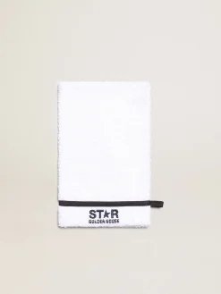 Store Conjunto de presente branco com logo azul Recem-Nascidos