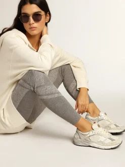 Cheap Dad-Star feminino de tela e suede brancos MULHER Dad-Star