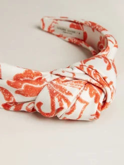 Clearance Faixa para cabelo vermelho coral MULHER Chapéus e bonés|Beachwear