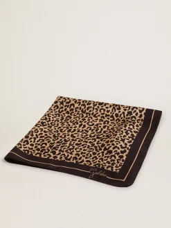 New Golden Collection scarf in with leopard print MULHER Sedas e Echarpes|Beachwear