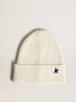 Best Sale Gorro de algodão branco com estrela preta em contraste Roupas de cima (4-12 years)|Roupas de cima (4-12 years)