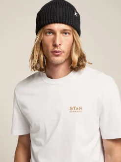 Clearance Gorro de lã preta com estrela branca MULHER Chapéus e bonés|Chapéus e bonés