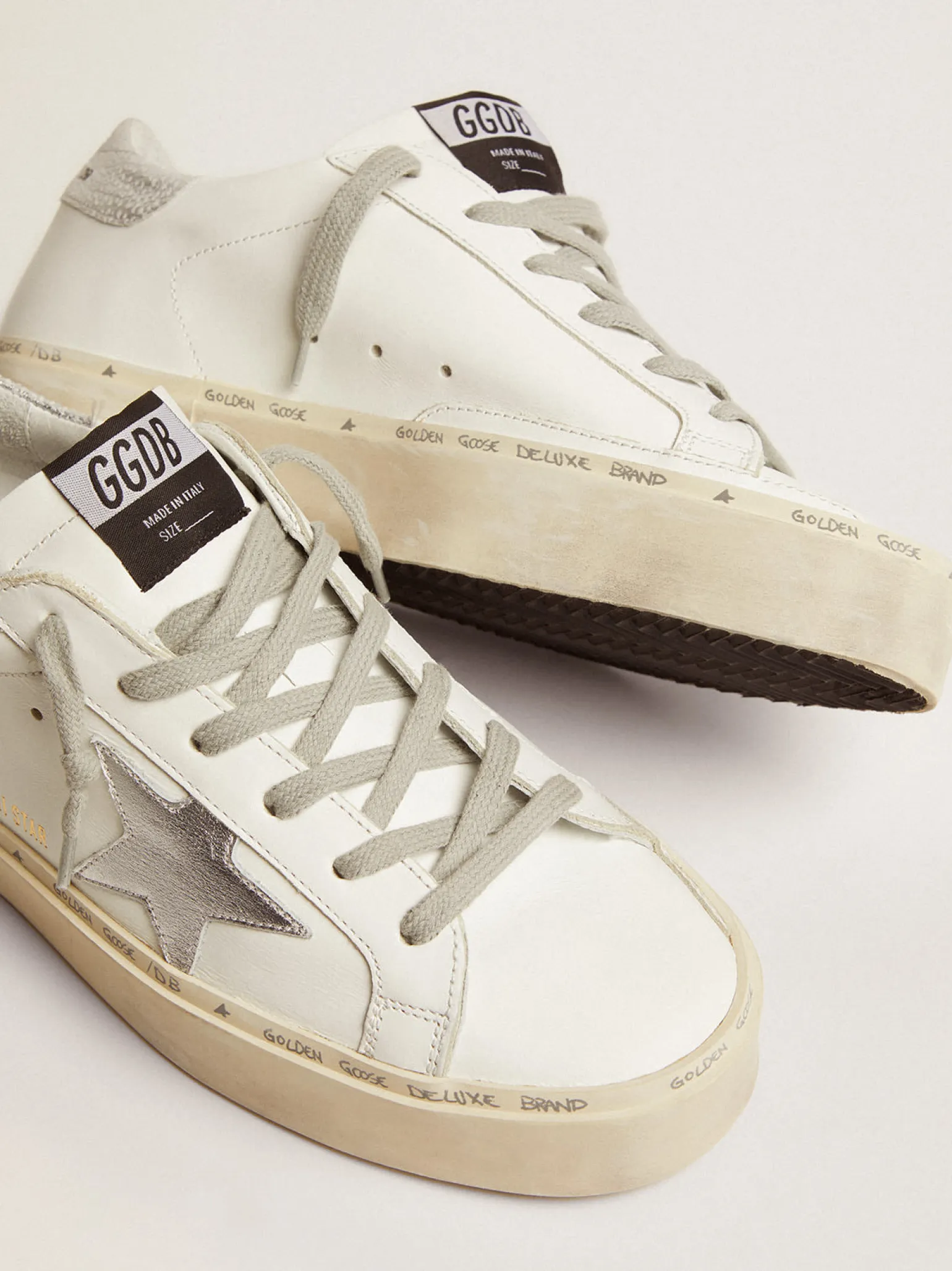 Best Sale Hi Star feminino com estrela e talão metálico prateado MULHER Hi Star