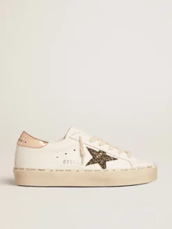 Sale Hi Star LTD com estrela de glitter preto e dourado e talão dourado MULHER Hi Star