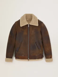 Fashion Jaqueta Arvel Coleção Journey de shearling Casacos e blusões