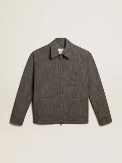 Shop Jaqueta coach masculina em misto lã Casacos e blusões