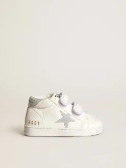 Store June de napa com estrela e talão de glitter prateado Meninas pequenas (1-3 anos)|Meninos pequenos (1-3 anos)