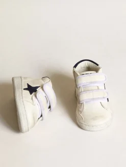 Flash Sale June de napa com estrela e talão de suede azul-escuro Meninas pequenas (1-3 anos)|Meninos pequenos (1-3 anos)